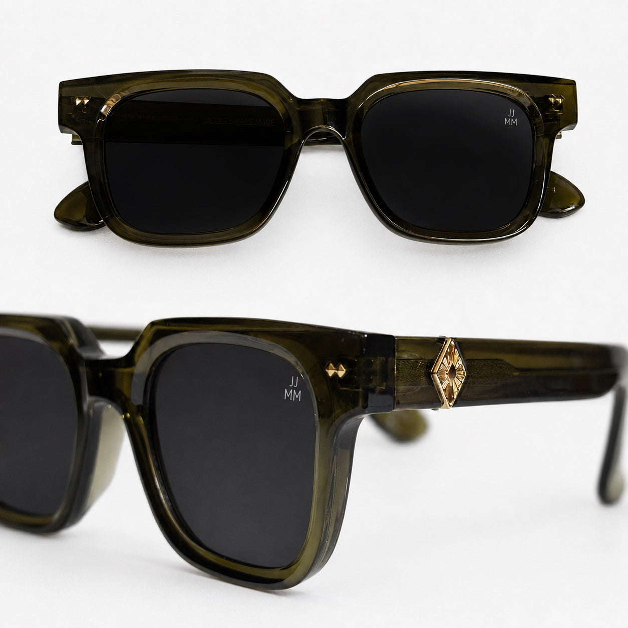 JJ MM Premium Green Sunglasses